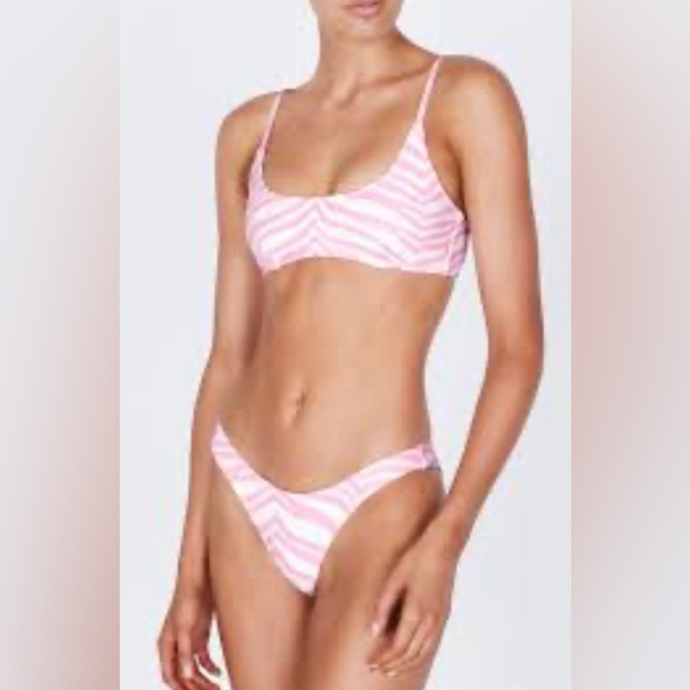 Maci Zebra Punch Triangl Bikini Size XXS